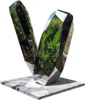 Камни полированная сталь арт-объект (517631) поставка  в Сургуте