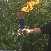 Факел на праздник Сахалин (197156) производство жидкость факелы ø 135 мм. ветроустойчивая  в Сургуте