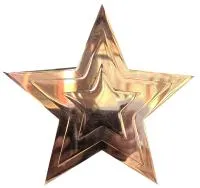 Звезда на памятник ø 150 (518234) монтаж обелиск - стела мм. пустотелая  в Сургуте