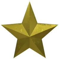 Звезда накладка на памятник литая латунь в Сургуте (518483)