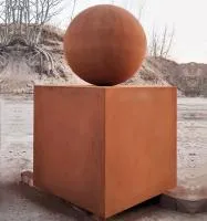 Шар — стальной куб кортен (518929) ∅ 500 мм. Сургут