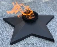 Звезда из чугуна (518232) сертификат комплект горелка ГВД 379 10 89 00 ПС вечный огонь ø 850 мм. монолит - литье  в Сургуте