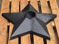 Чугун звезда вечный огонь (518229) монтаж комплект горелка ГВД 379 10 89 00 ПС ø 1100 мм. монолит - литье  в Сургуте